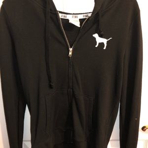Pink Victoria secret zip up sweatshirt